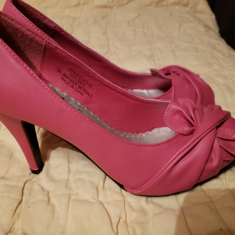 Carnation Pink Heels